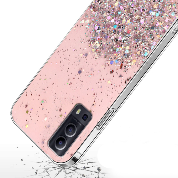 Telefontok a Vivo Y52 5G / Y72 5G, Glittery, rózsaszín