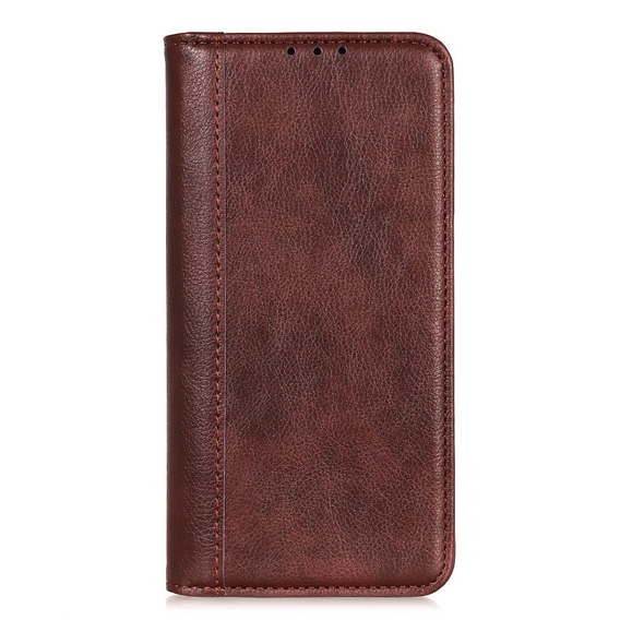 Telefontok a Xiaomi Redmi Note 13 Pro 5G, Wallet Litchi Leather, barna