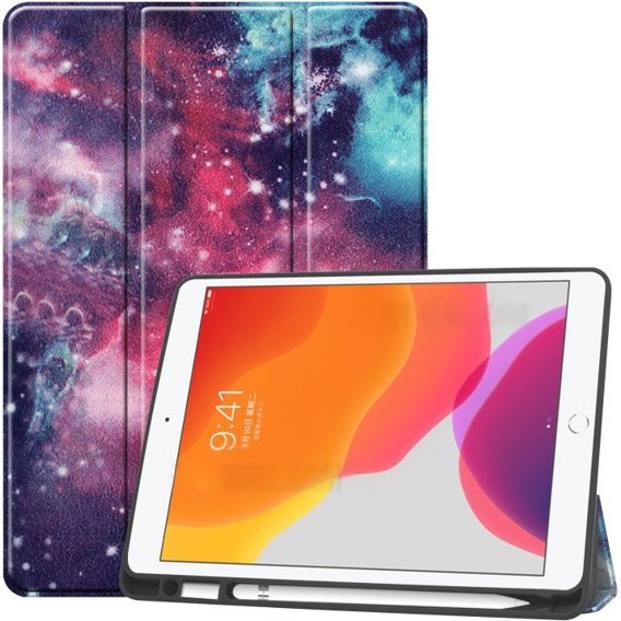 Telefontok a iPad 7/8/9 10.2 2019/2020/2021, Smartcase Pen Slot, galactic