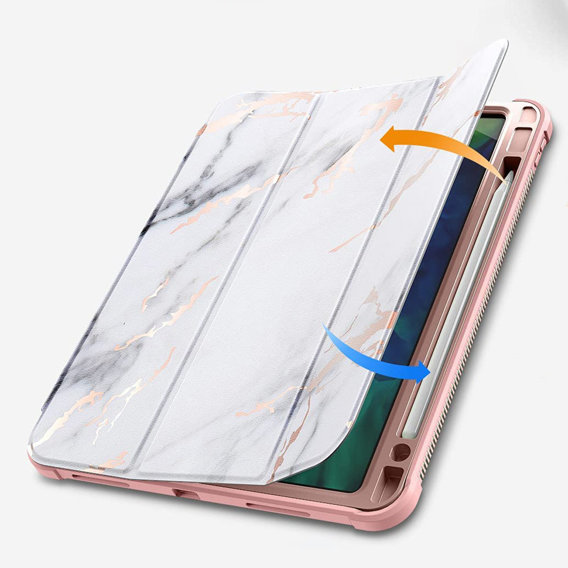 Telefontok a iPad Air 4 10.9 2020 / iPad Pro 11 2020 / 2018, Suritch Full Body Marble, rózsaszín