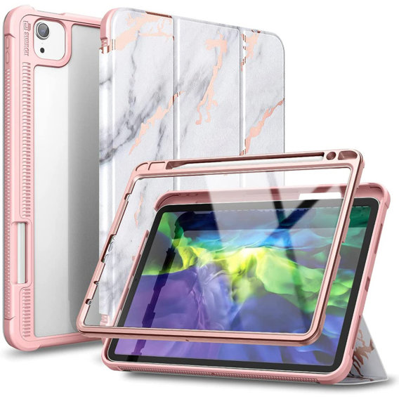 Telefontok a iPad Air 4 10.9 2020 / iPad Pro 11 2020 / 2018, Suritch Full Body Marble, rózsaszín