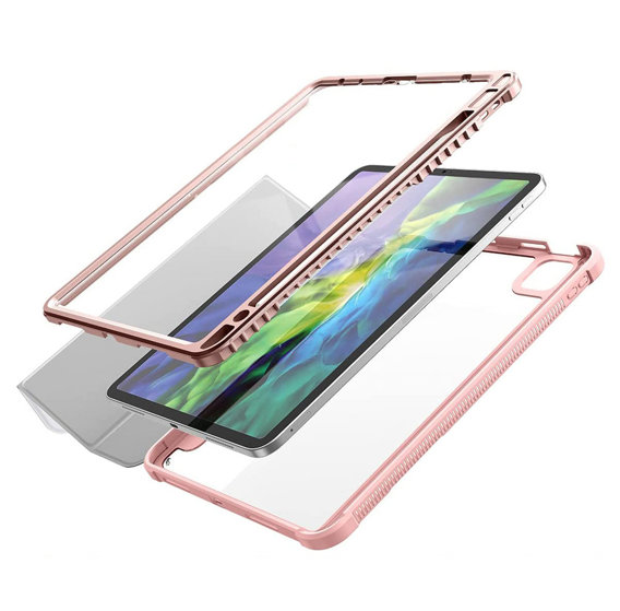 Telefontok a iPad Air 4 10.9 2020 / iPad Pro 11 2020 / 2018, Suritch Full Body Marble, rózsaszín