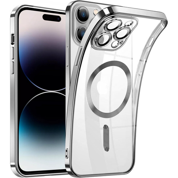 Telefontok a iPhone 14 Pro, MagSafe Hybrid, ezüst