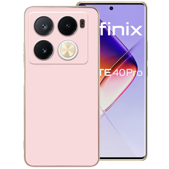 Tojás Infinix Note 40 Pro, Glamour CamShield, rózsaszín rose gold