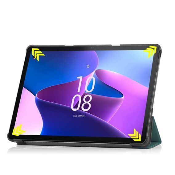 Tok Lenovo Tab M10 10.1 Gen 3, Smartcase, zöld