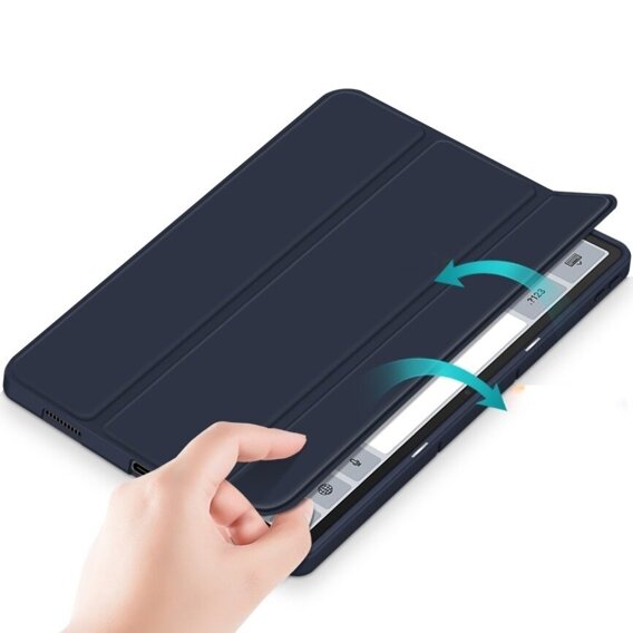 Tok Lenovo Tab P12, Smartcase tolltartóval, sötétkék