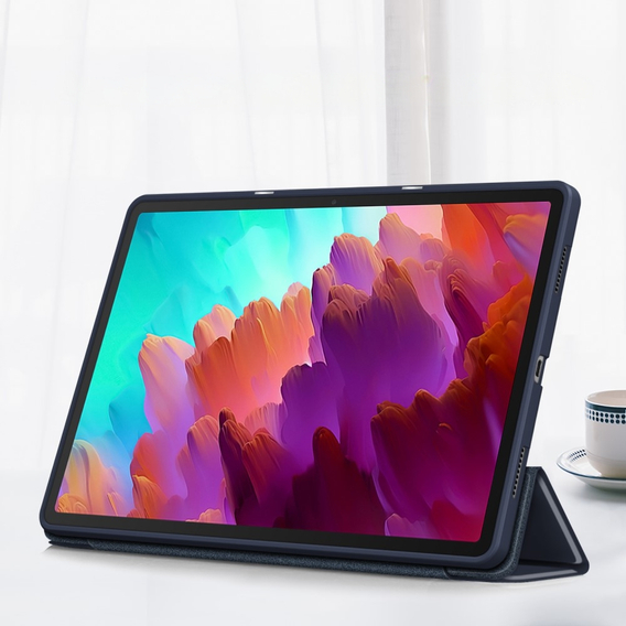 Tok Lenovo Tab P12, Smartcase tolltartóval, sötétkék