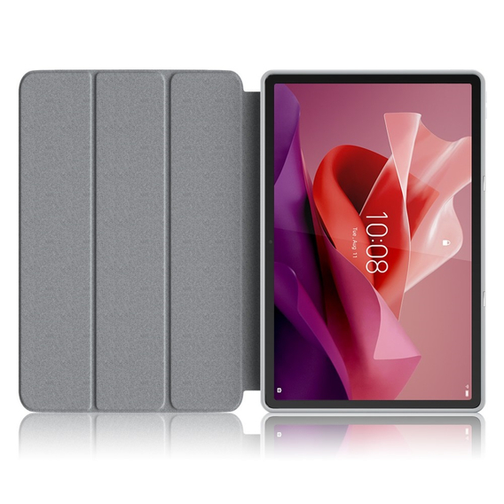 Tok Lenovo Tab P12, Smartcase tolltartóval, szürke