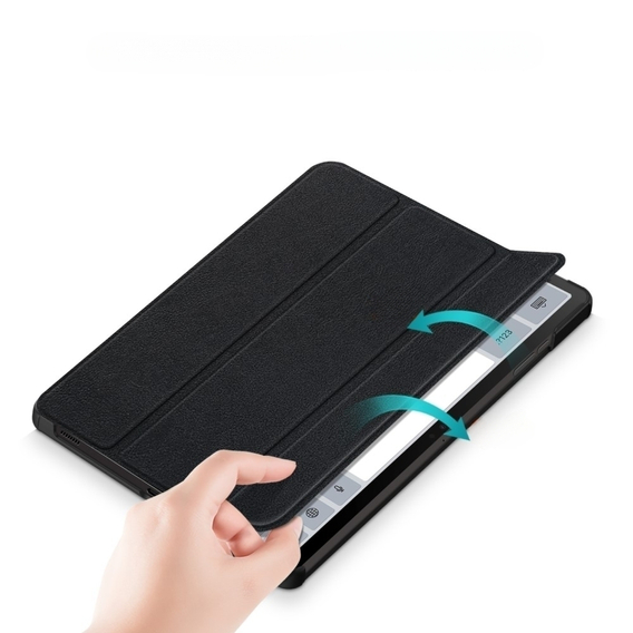 Tok Samsung Galaxy Tab S9, Smartcase tolltartóval, fekete