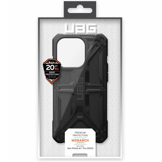 Tok Urban Armor Gear iPhone 14 Pro, Monarch, fekete