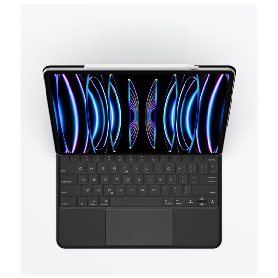 Tok + billentyűzet Xiaomi Pad 6 / Pad 6 Pro, Dux Ducis Keyboard TouchPad, fekete