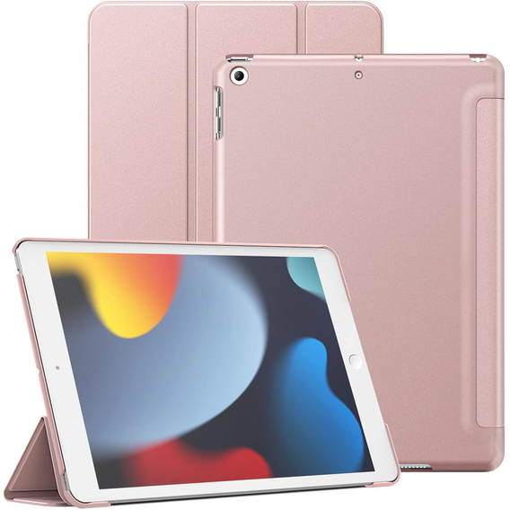 Tok iPad 7/8/9 10.2 2019/2020/2021, Smartcase, rózsaszín rose gold