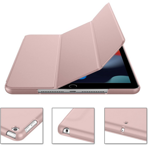 Tok iPad 7/8/9 10.2 2019/2020/2021, Smartcase, rózsaszín rose gold