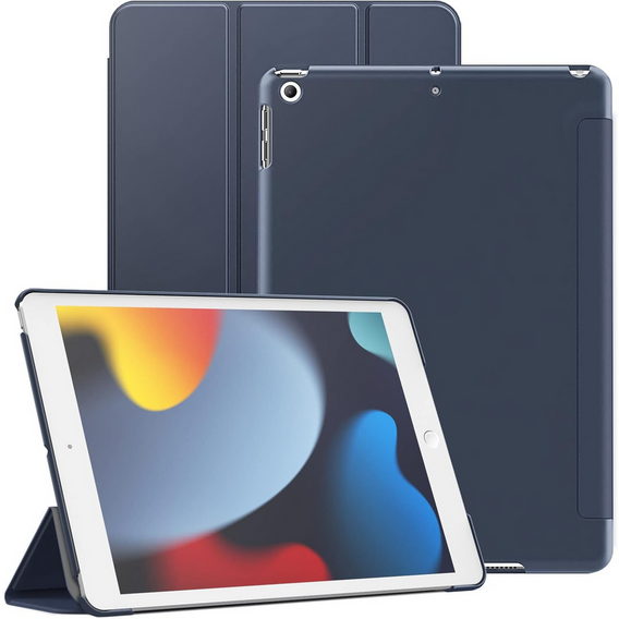 Tok iPad 7/8/9 10.2 2019/2020/2021, Smartcase, sötétkék