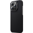 BENKS Kevlar tok iPhone 15 Pro Max, Carbon Fiber, fekete