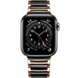 Bransoleta do Apple Watch 1/2/3/4/5/6/7/8/SE/ULTRA 42/44/45/49MM, Czarna / Różowe złoto