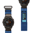 ERBORD Quickfit Nylon heveder a Garmin Fenix 5X/6X/6X PRO/7X, kék