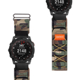 ERBORD Quickfit Nylon heveder a Garmin Fenix 5X/6X/6X PRO/7X, kék