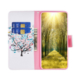 Flip tok Motorola Moto G84 5G, Wallet, colorful tree, fehér