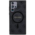 GUESS Telefontok a Samsung Galaxy S24 Ultra, 4G Ring Classic Logo, szürke