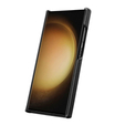 MELKCO tok Samsung Galaxy S24 Ultra készülékhez, bőr, fekete