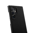 MELKCO tok Samsung Galaxy S24 Ultra készülékhez, bőr, fekete