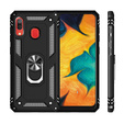 Páncélozott telefontok a Samsung Galaxy A40, Nox Case Ring, fekete