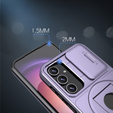 Páncélozott tok Samsung Galaxy S23 FE, CamShield Magnet, lila + 9H üveg  