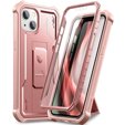 Páncélozott tok a iPhone 13 / 14, Dexnor Full Body, rózsaszín rose gold