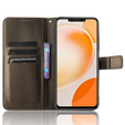 Pattintható tok a Huawei Nova Y91 4G, Wallet Smart Magnet, barna
