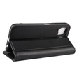 Pattintható tok a Huawei P40 Lite, Wallet Split Leather Case, fekete