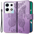 Pattintható tok a Infinix Note 30 VIP, Butterfly, lila