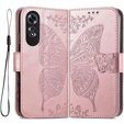 Pattintható tok a Oppo A60, Butterfly, rózsaszín rose gold