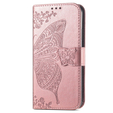 Pattintható tok a Oppo A78 5G, Butterfly, rózsaszín rose gold