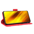 Pattintható tok a Xiaomi Poco X3 NFC / Poco X3 Pro, Card Slot, piros