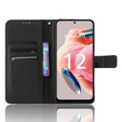 Pattintható tok a Xiaomi Redmi Note 12 4G, Wallet Smart Magnet, fekete