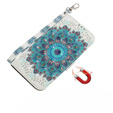 Pattintható tok a Xiaomi Redmi Note 8 Pro, Wallet mandala, fehér