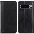 Telefontok a Google Pixel 8 Pro, Wallet Litchi Leather, fekete