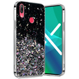 Telefontok a Huawei Y7 2019, Glittery, fekete