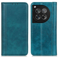 Telefontok a OnePlus 12 5G, Wallet Litchi Leather, zöld