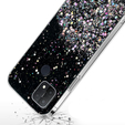 Telefontok a Oppo A15 / A15s, Glittery, fekete