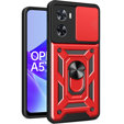 Telefontok a Oppo A57s, CamShield Slide, piros