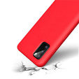 Telefontok a Samsung Galaxy A02s, Silicone Lite, piros