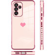 Telefontok a Samsung Galaxy A34 5G, Electro heart, rózsaszín rose gold