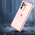 Telefontok a Samsung Galaxy A34 5G, Electro heart, rózsaszín rose gold