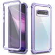 Telefontok a Samsung Galaxy S10 Plus, Dexnor Full Body Rugged, átlátszó / lila