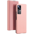 Telefontok a Xiaomi 12T / 12T Pro, Clear View, rózsaszín rose gold