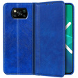Telefontok a Xiaomi Poco X3 NFC / Poco X3 PRO, Wallet Litchi Leather, kék