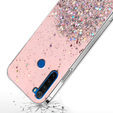 Telefontok a Xiaomi Redmi Note 8T, Glittery, rózsaszín