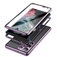 Tok Samsung Galaxy S23 Ultra, Magnetic Dual Glass, lila